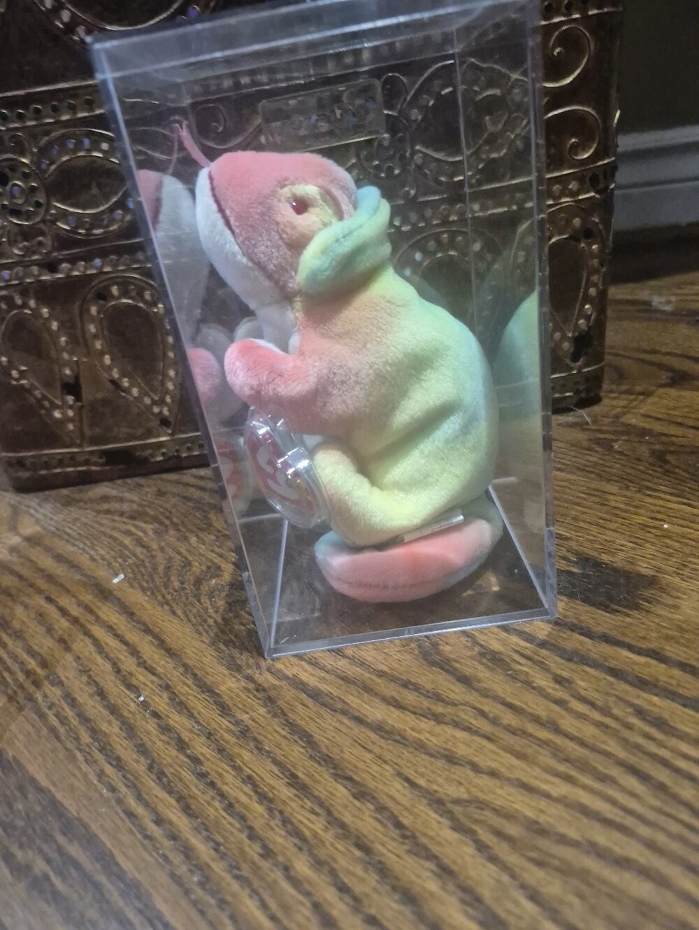 Plush Chameleon Small Pet Toy - Multi-Color
